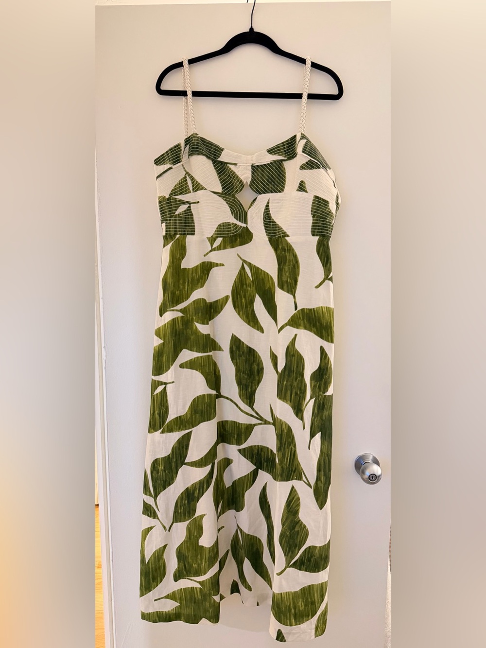 NWT Antonio Melanix M.G. Style Finley Linen Blend Sweetheart Neck A-Line
